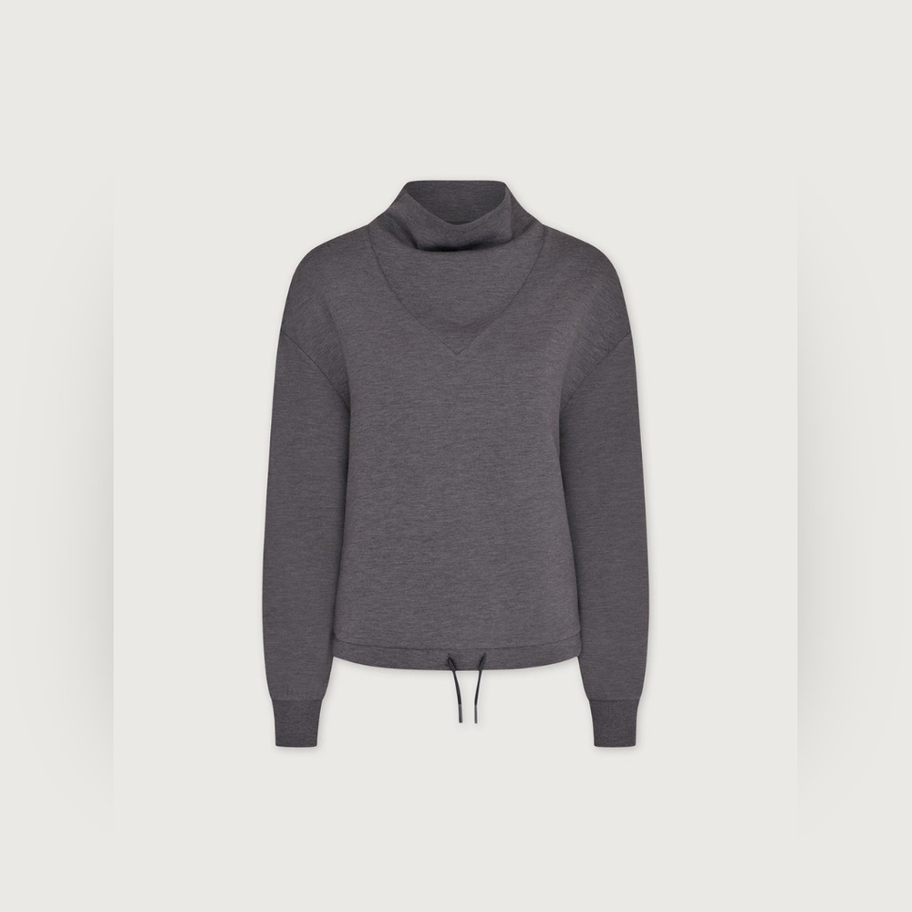 Varley DoubleSoft Betsy Sweat Pullover Sweatshirt Black Sz M - Picture 2 of 8